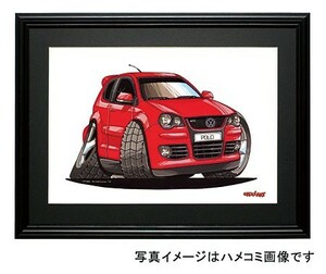 イラスト ポロGTI（４代目・赤）