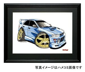 イラスト GCインプレッサ（STi Ver5・青）