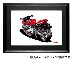 イラスト BIMOTA 500V due（赤/白）