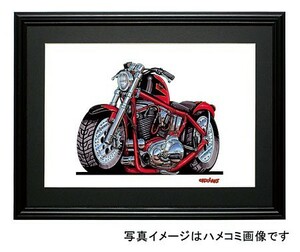 イラスト HARLEY SPORT RED FRAME