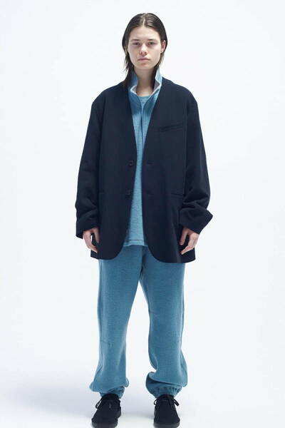 URU ウル 21aw ZIP UP VEST -S.BLUE-