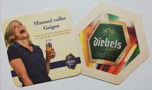 ドイツビール コースター 2枚セット ガッフェル ケルシュ ディーベルス Diebels Gaffel Kolsch 現地土産