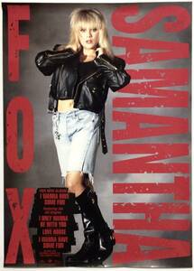 【ポスター】 SAMANTHA FOX サマンサ・フォックス 1989 大判ポスター 72×51センチ ユーロビート