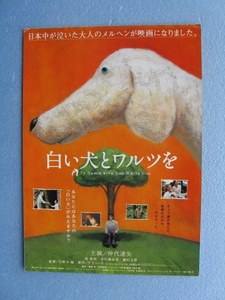 映画チラシ「白い犬とワルツを」仲代達矢/2002年/Ｂ5　　管206730