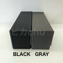 デッキケース　収納　トレーディングカード　大容量　ストレージボックス　トレカ　グレー 灰色 マグネットローダー　スリーブ BOX_画像5