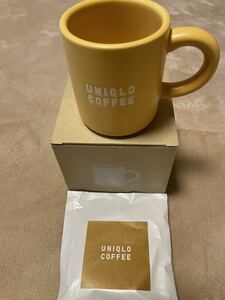 ユニクロ　マグカップ COFFEE コーヒーカップ　黄色　イエロー　UNIQLO 美濃焼（検スターバックス STARBUCKS ミスタードーナツ