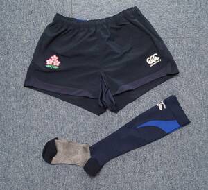 Canterbury rugby Japan representative 2nd shorts * socks set XL