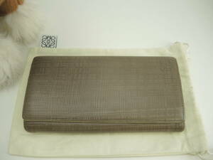  Loewe 2.. long wallet hole g ram leather ash long wallet @101710