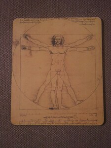 Leonardo da Vinci &#34;Symmetry of Man&#34; Mousepad (Manticore Products)