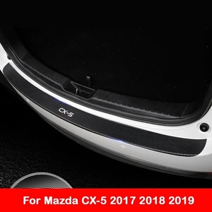 マツダcx5cx5 2018 201920202021用リアバンパーPUインナースキッドプレートカーボンファイバー柄　カースタイリング