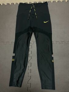  postage cheap Speed shipping! beautiful goods *NIKE Nike DRI-FIT running tights black wi men's S size *jo silver g land mountain climbing tore Ran marathon trekking 