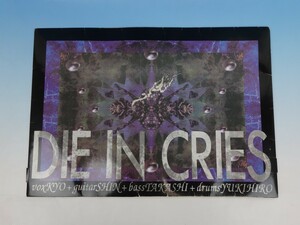 DIE IN CRIES ダイインクライズ EGOISTの戯言 パンフレット ポスター