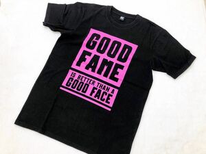 ◆Design Tshirts Store graniph グラニフ Tシャツ GOOD FACE メンズ Lサイズ 黒◆