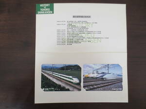 【未使用】オレンジカード2枚セット　東北新幹線開業10周年記念