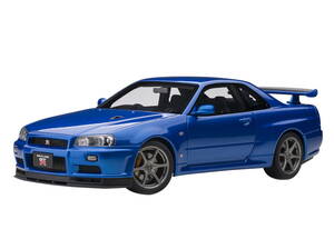 ◎Aa1/18　日産 スカイライン GT-R (R34) VスペックⅡ ベイサイドブルー