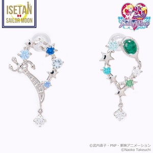 [ unused ][Samantha Tiara collaboration ] Pretty Soldier Sailor Moon sailor ulans& sailor Neptune earrings Ise city .