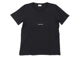 21SS【未使用】サンローラン・パリ クルーネック ロゴ Tシャツ ブラック Mサイズ 2020 メンズ 464572