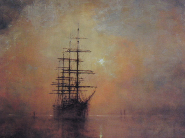 Masateru Suzuki, [Mer de nostalgie (Premier Nippon Maru)], Provenant d'une rare collection d'art encadrant, En bonne condition, Nouveau cadre inclus, peintre japonais, frais de port inclus, zéro, Peinture, Peinture à l'huile, Nature, Peinture de paysage