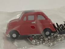 フィアット FIAT 500F チンクエチェント ヒゲグリル 1965年式~ 1/130 約2.4㎝ ストラップ キーホルダー ミニカー ルパン三世 送料￥120 R_画像3