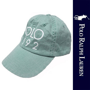 新品 POLO RALPH LAUREN CAP ポロ ラルフローレン キャップ ミント グリーン 1992 帽子 ベースボール ビッグポニー メンズ 刺繍 正規品