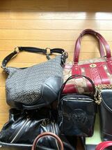 17点 未使用品 含む まとめ 1円 売り バッグ 財布 COACH FURLA kate spade BURBERRY GIORGIO ARMANI Versace Tiffany ゴールドチェーン _画像3