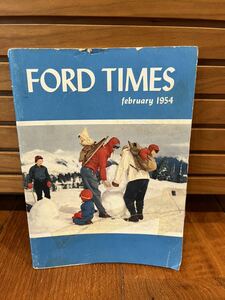 Ford times 1954年2月号フォードタイムズ ガレージ ホットロッド