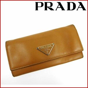  Prada key case Logo plate immediate payment [ used ] X11485