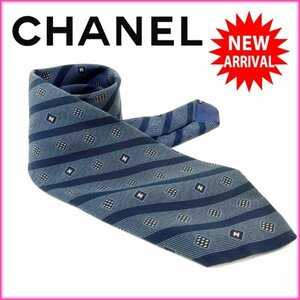 シャネル CHANEL ネクタイ 100%シルク 人気 激安 [中古] X7258