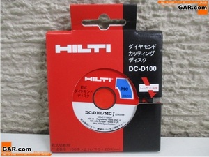 JY26① 未開封品 HILTI/ヒルティ ダイヤモンド カッティング ディスク DC-D100/MC-J 未使用 DS品