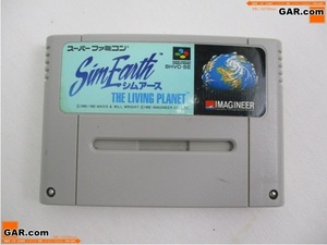 JP8 SFC/スーパーファミコン/スーファミ ソフト 「シムアース THE LAIVING PLANET」 カセット ゲーム テレビゲーム コレクション