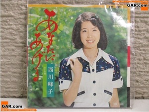 JB45 レコード 西川峰子/仁支川峰子 「あなたにあげる/おとめ港」 EP VICTOR RECORDS/ビクターレコード 昭和 コレクション ディスプレイ