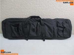 JQ69 ガンバッグ/銃バッグ エアガン ケース ミリタリー 手持ち鞄 背負える バックパック ミリタリー サバゲー カラー：ブラック/黒