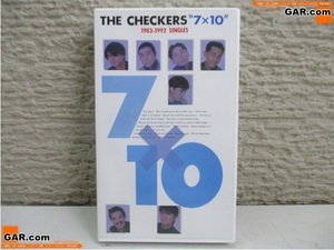 HK69 THE CHECKERS/チェッカーズ 7×10 1983～1992 SINGLES VHS/ビデオ