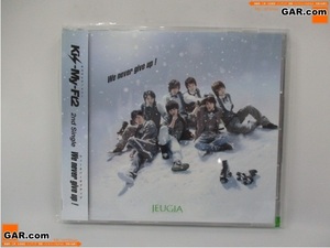 J312 Kis-My-Ft2/キスマイ We never give up! 初回生産限定盤 CD+DVD 帯あり ジャニーズ