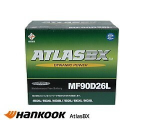 MF 90D26L Hankook ATLAS BX アトラス バッテリー 75D26L 80D26L 85D26L 対応