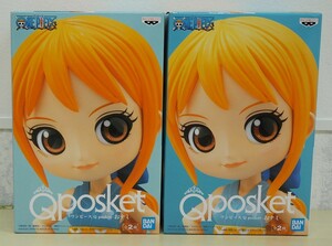 【未開封2個セット】　ワンピース　Q posket　フィギュア　おナミ　全2種