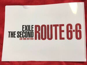 EXILE THE SECOND LIVE TOUR 2017-2018 ROUTE 6-6 クリアファイル 未使用新品 2枚セット!