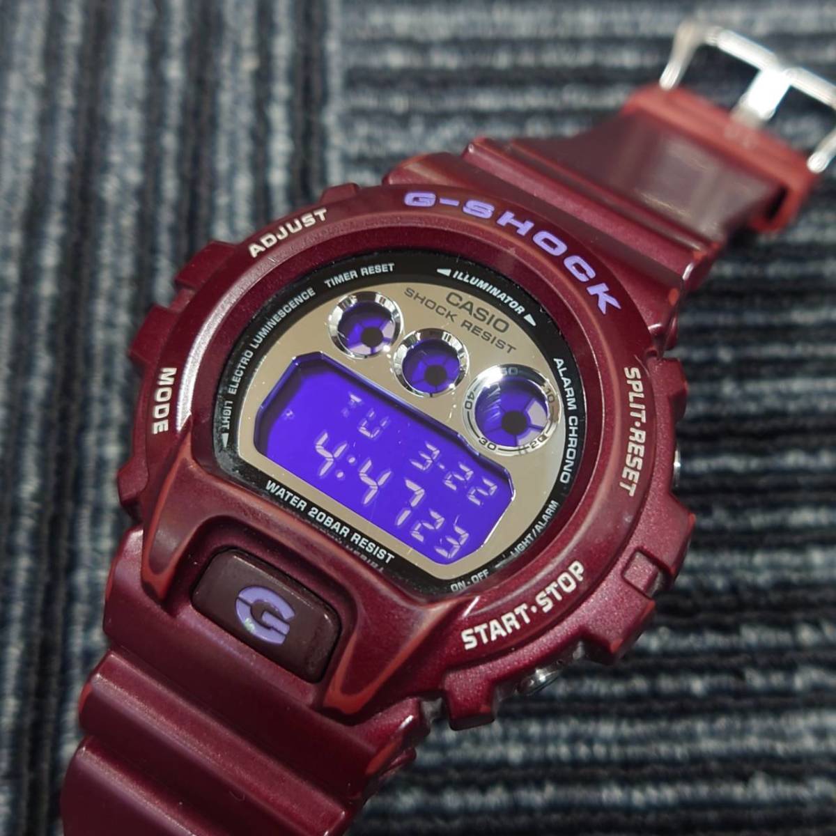 G SHOCK DWSB クレイジーカラー メタリックワインレッド