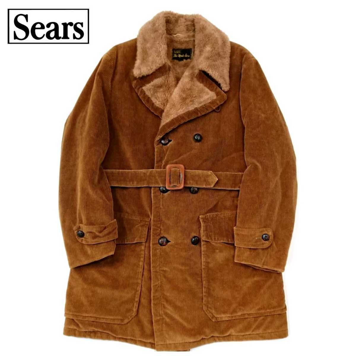 夏セール開催中 MAX80%OFF! Sears コーデュロイ ハーフコート USED 売上ランキング シアーズ SEARS ★ 70's コーデュロイ ボアランチジャケット その他