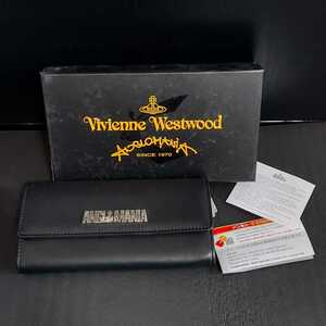 未使用 ヴィヴィアンウエストウッド Vivienne Westwood 財布 ブラック アングロマニア 51060017 レザー 本革 長財布 ロビン robin