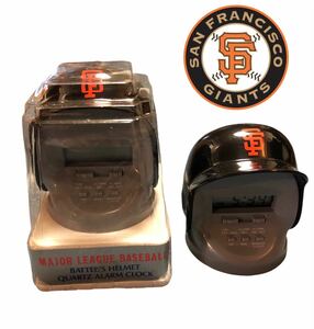 激レア　DEADSTOCK 90s 当時物　MLB ヘルメット時計　サンフランシスコジャイアンツ　ベイエリア　デッドストック 入手困難