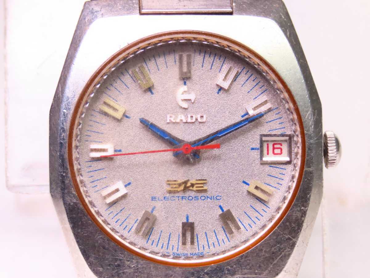 ♪□稼働メンズビンテージ 高級レア! RADO ラドー ELECTROSONIC
