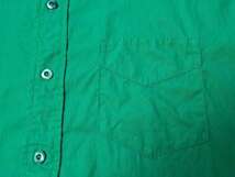 ノーカラー 【W.O.W.O. MAIN AUTO SUPPLY CO】 30s40s Green Cotton Shirt 30年代 コットン シャツ ワーク ビンテージ ヴィンテージ 20s50s_画像4