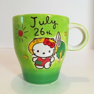 Art hand Auction [Unbenutzt / Versand (alle Präfekturen) ab 510 Yen / 26. Juli Leo] Hello Kitty Geburtstagstasse Hello Kitty Geburtstagstasse Handbemalt KT0726, Tee-Utensilien, Becher, Keramik