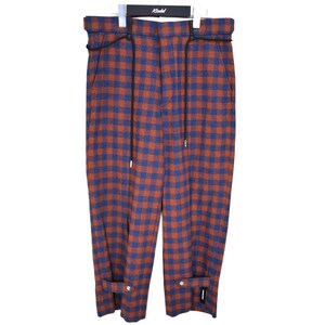 シュウ オム フェム SYU．HOMME／FEMM　 Adjustment Pajama pants チェックパジャマパンツ 2020AW 商品番号：8066000164359
