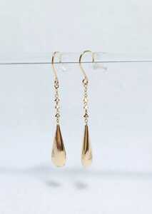  elegant! K18 metal earrings hook earrings (NB-3108)