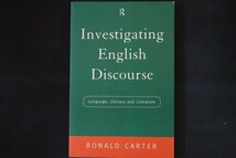 fd03/洋書■Investigating English Discourse: Language, Literacy, Literature 言語、リテラシー、文学　1997年　ロナルド・カーター_画像1
