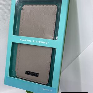 エクスペリア XZ2 kate spadeブックタイプケース/グレージュ