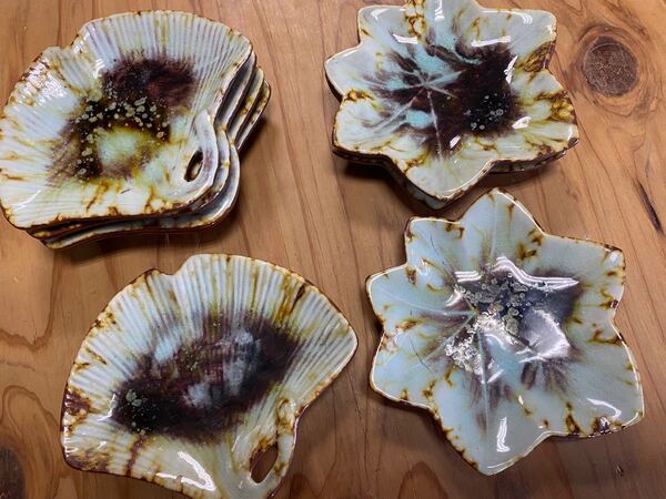 銘々皿8枚セット 紅葉と銀杏