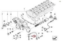 BMWロードスター3シリーズZ3E36E46E39E60E61E38X3X5Z4オイルホース2.0シリンダーヘッド2.2i2.8オイルフィルターハウジング3.0iクーペCL20_画像3